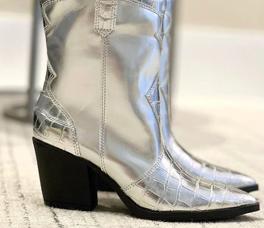 Bota Feminina Wersten Naty Prata